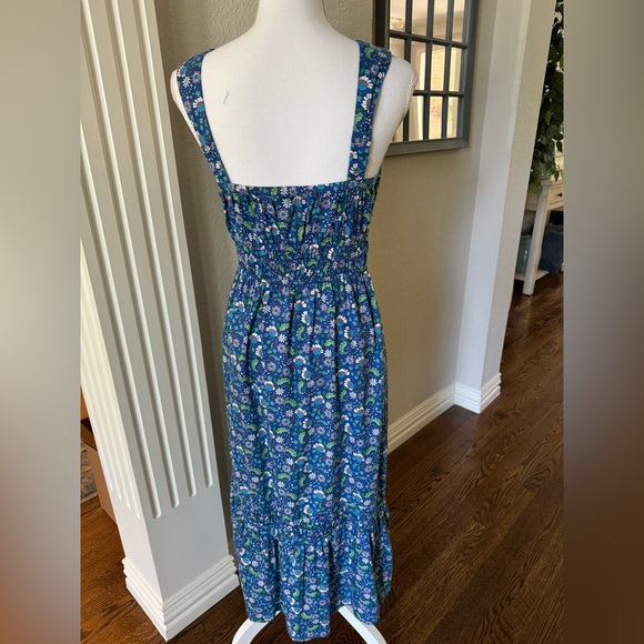 LOFT Blue Strap floral Sundress Midi/ Maxi - Picture 5 of 8